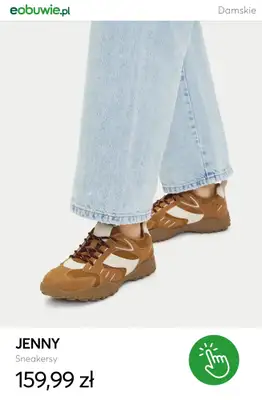 eobuwie.pl - gazetka promocyjna Brązowe sneakersy damskie - od 129,99 zł od poniedziałku 23.03  - strona 13