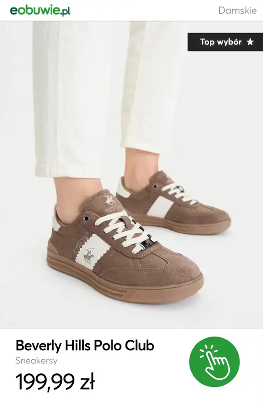 eobuwie.pl - gazetka promocyjna Brązowe sneakersy damskie - od 129,99 zł od poniedziałku 23.03  - strona 9