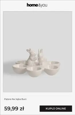 home&you - gazetka promocyjna Naczynia wielkanocne od poniedziałku 23.03 do niedzieli 29.03 - strona 7
