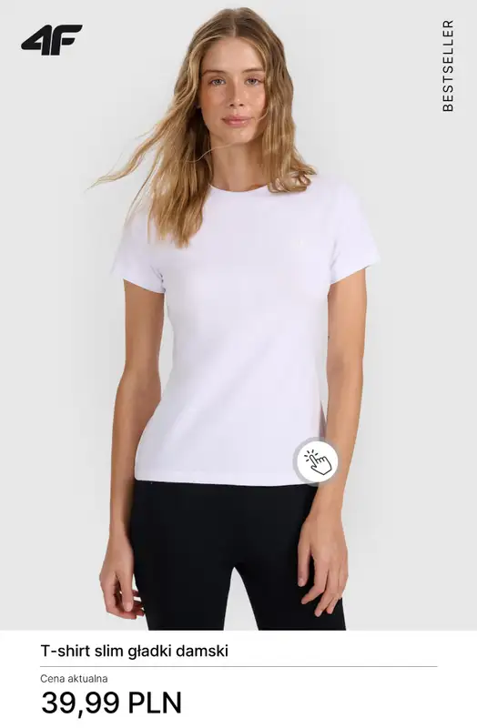 4F - gazetka promocyjna Koszulki bawełniane damskie - od 19,99 zł od poniedziałku 23.03  - strona 2