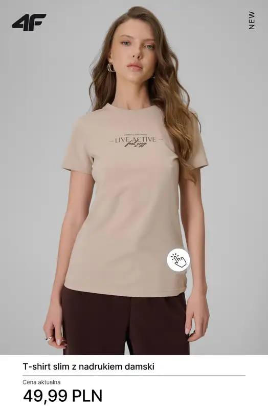 4F - gazetka promocyjna Koszulki bawełniane damskie - od 19,99 zł od poniedziałku 23.03  - strona 9