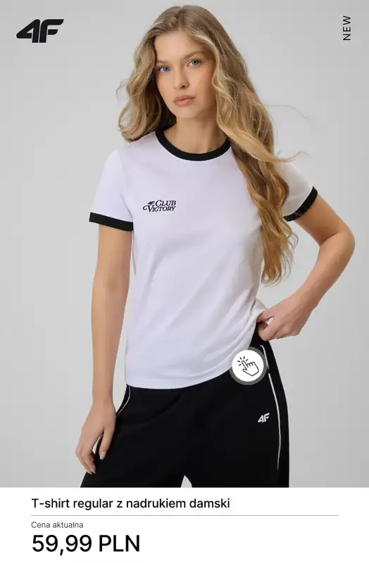 4F - gazetka promocyjna Koszulki bawełniane damskie - od 19,99 zł od poniedziałku 23.03  - strona 13