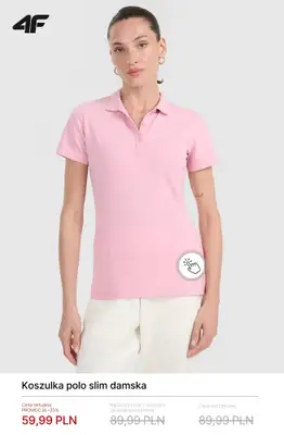 4F - gazetka promocyjna Koszulki bawełniane damskie - od 19,99 zł od poniedziałku 23.03  - strona 10