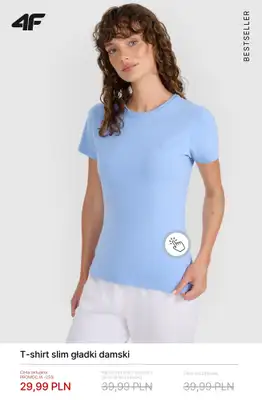 4F - gazetka promocyjna Koszulki bawełniane damskie - od 19,99 zł od poniedziałku 23.03  - strona 8