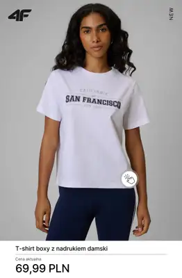 4F - gazetka promocyjna Koszulki bawełniane damskie - od 19,99 zł od poniedziałku 23.03  - strona 5