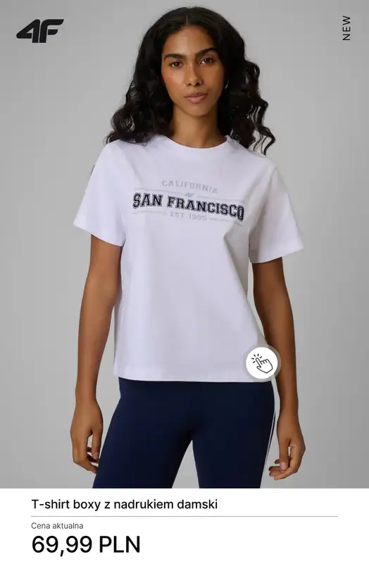 4F - gazetka promocyjna Koszulki bawełniane damskie - od 19,99 zł od poniedziałku 23.03  - strona 5