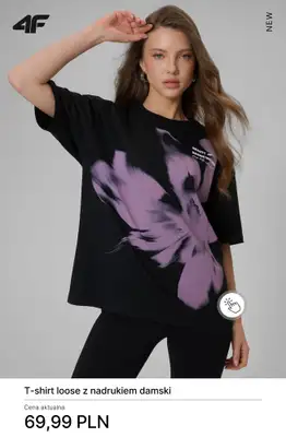 4F - gazetka promocyjna Koszulki bawełniane damskie - od 19,99 zł od poniedziałku 23.03  - strona 11