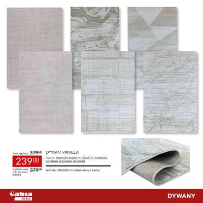 Abra Meble - gazetka promocyjna Sprawdź rabaty na dywany! od poniedziałku 23.03 do środy 08.04 - strona 8