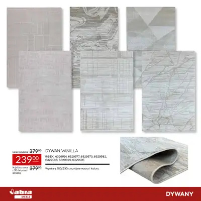 Abra Meble - gazetka promocyjna Sprawdź rabaty na dywany! od poniedziałku 23.03 do środy 08.04 - strona 8