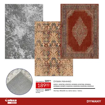 Abra Meble - gazetka promocyjna Sprawdź rabaty na dywany! od poniedziałku 23.03 do środy 08.04 - strona 16