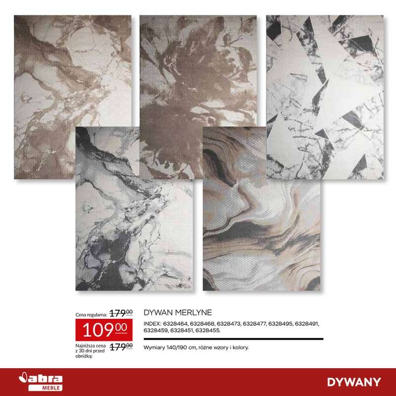 Abra Meble - gazetka promocyjna Sprawdź rabaty na dywany! od poniedziałku 23.03 do środy 08.04 - strona 4