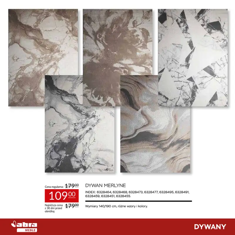 Abra Meble - gazetka promocyjna Sprawdź rabaty na dywany! od poniedziałku 23.03 do środy 08.04 - strona 4