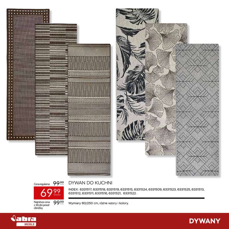 Abra Meble - gazetka promocyjna Sprawdź rabaty na dywany! od poniedziałku 23.03 do środy 08.04 - strona 18