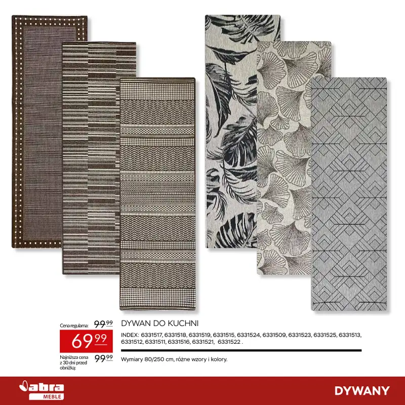 Abra Meble - gazetka promocyjna Sprawdź rabaty na dywany! od poniedziałku 23.03 do środy 08.04 - strona 18