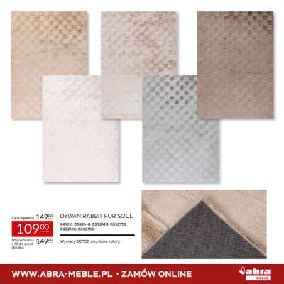 Abra Meble - gazetka promocyjna Sprawdź rabaty na dywany! od poniedziałku 23.03 do środy 08.04 - strona 9