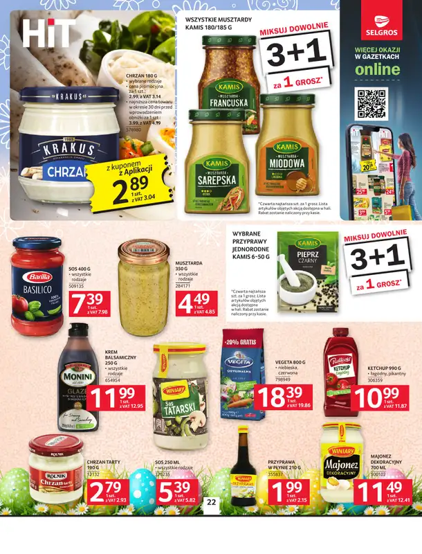 Selgros - gazetka promocyjna Oferta spożywcza od czwartku 26.03 do środy 08.04 - strona 22