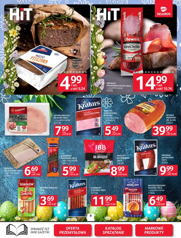 Selgros - gazetka promocyjna Oferta spożywcza od czwartku 26.03 do środy 08.04 - strona 9