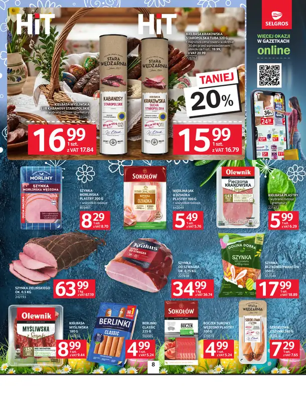 Selgros - gazetka promocyjna Oferta spożywcza od czwartku 26.03 do środy 08.04 - strona 8