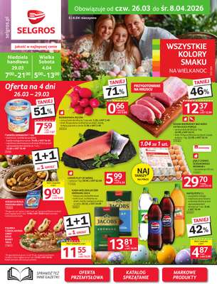 Selgros - gazetka promocyjna Oferta spożywcza od czwartku 26.03 do środy 08.04