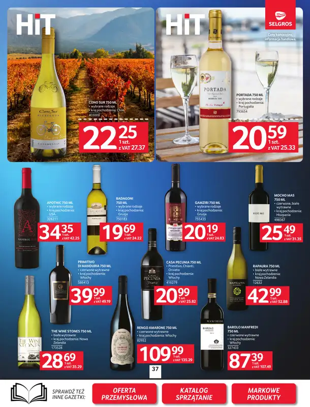 Selgros - gazetka promocyjna Oferta spożywcza od czwartku 26.03 do środy 08.04 - strona 37