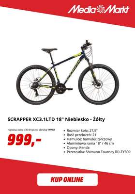 SCRAPPER XC3.1LTD 18" Niebiesko - Żółty