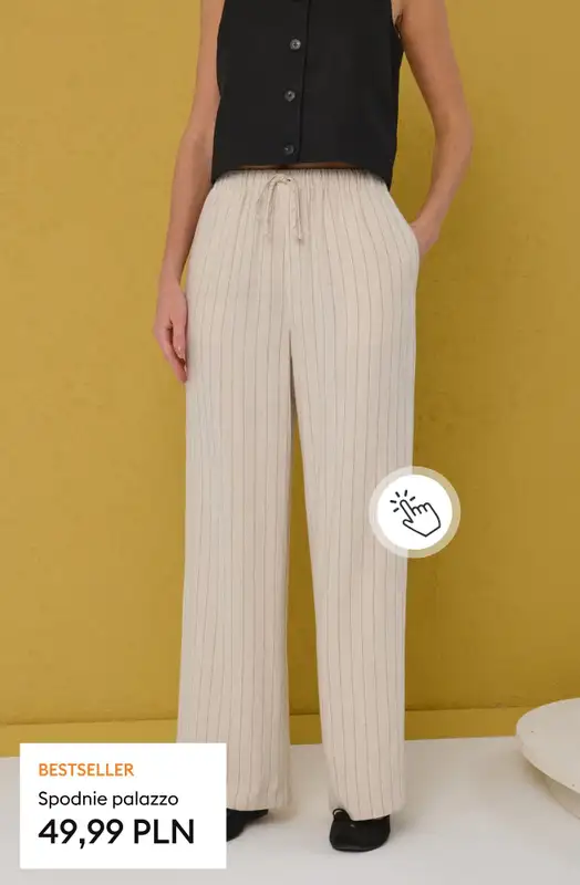 Sinsay - gazetka promocyjna Odzież z lnem - wiosenne inspiracje dla Niej od poniedziałku 23.03 do niedzieli 29.03 - strona 16