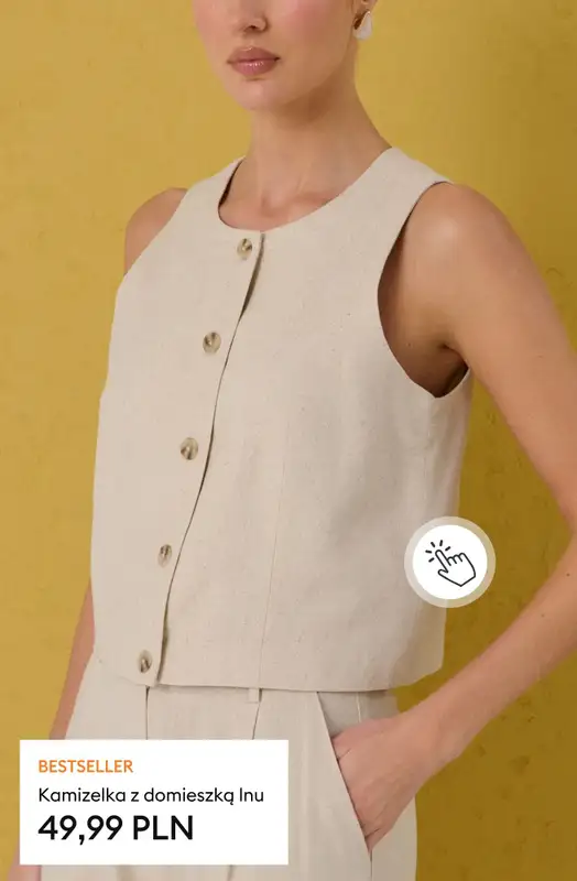 Sinsay - gazetka promocyjna Odzież z lnem - wiosenne inspiracje dla Niej od poniedziałku 23.03 do niedzieli 29.03 - strona 10