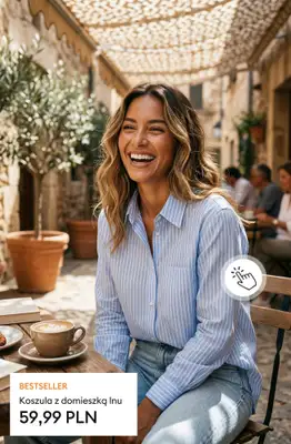 Sinsay - gazetka promocyjna Odzież z lnem - wiosenne inspiracje dla Niej od poniedziałku 23.03 do niedzieli 29.03 - strona 14