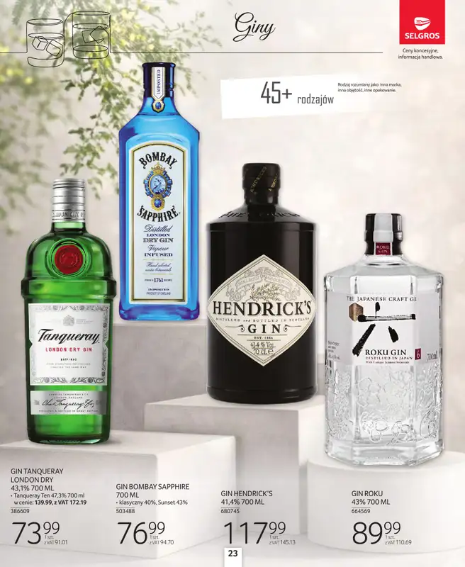 Selgros - gazetka promocyjna Katalog Alkohole Mocne od czwartku 26.03 do środy 08.04 - strona 23