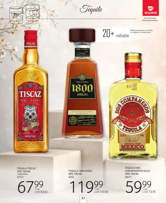 Selgros - gazetka promocyjna Katalog Alkohole Mocne od czwartku 26.03 do środy 08.04 - strona 21