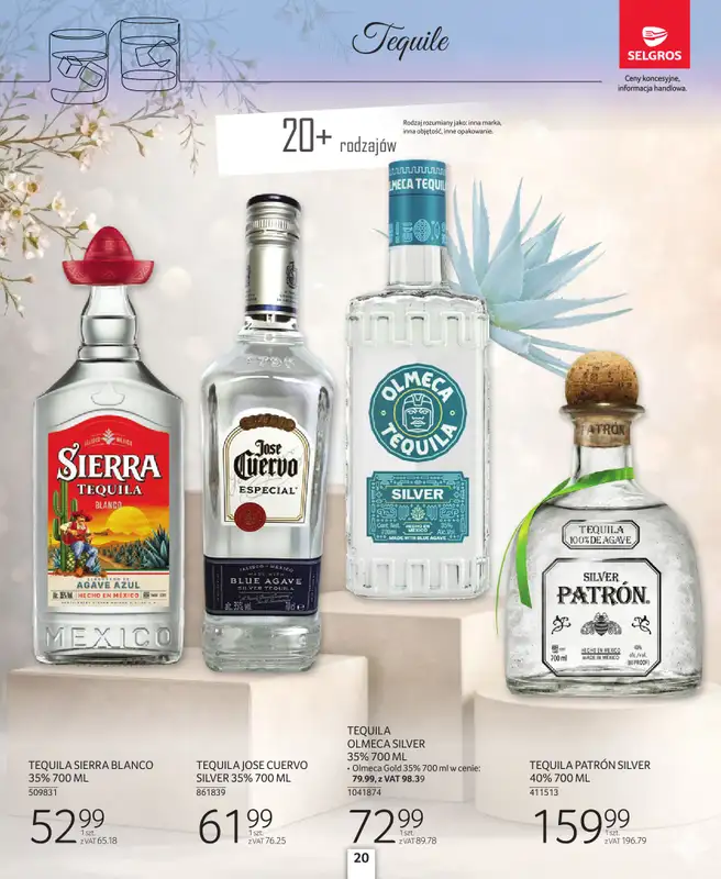 Selgros - gazetka promocyjna Katalog Alkohole Mocne od czwartku 26.03 do środy 08.04 - strona 20