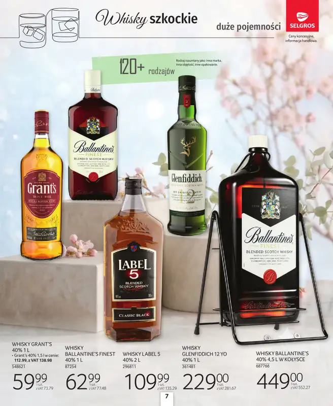 Selgros - gazetka promocyjna Katalog Alkohole Mocne od czwartku 26.03 do środy 08.04 - strona 7