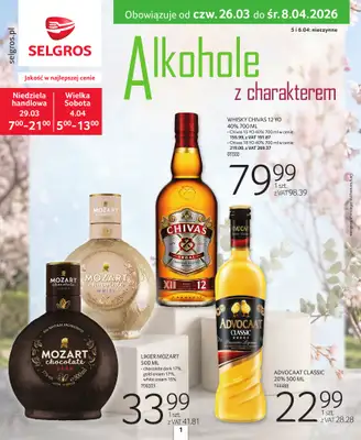 Selgros - gazetka promocyjna Katalog Alkohole Mocne od czwartku 26.03 do środy 08.04