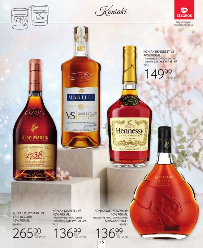 Selgros - gazetka promocyjna Katalog Alkohole Mocne od czwartku 26.03 do środy 08.04 - strona 15