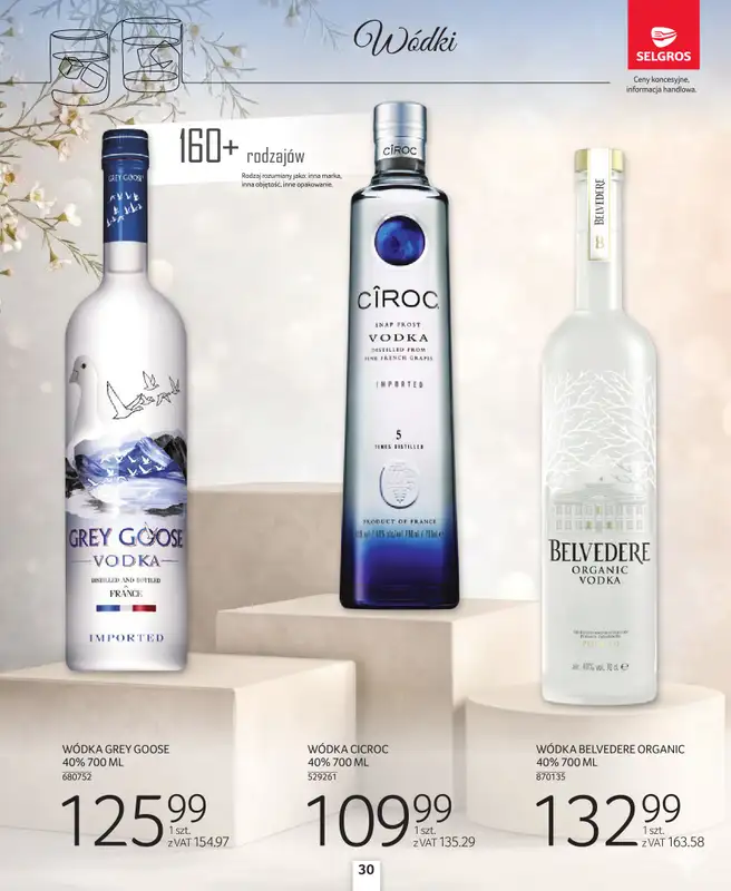 Selgros - gazetka promocyjna Katalog Alkohole Mocne od czwartku 26.03 do środy 08.04 - strona 30