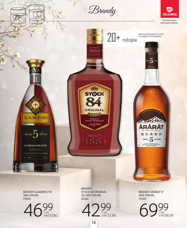 Selgros - gazetka promocyjna Katalog Alkohole Mocne od czwartku 26.03 do środy 08.04 - strona 13
