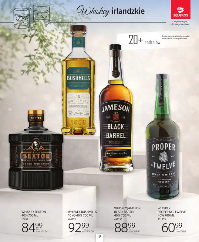 Selgros - gazetka promocyjna Katalog Alkohole Mocne od czwartku 26.03 do środy 08.04 - strona 8