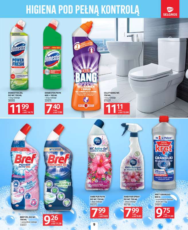 Selgros - gazetka promocyjna Katalog Sprzątanie od czwartku 26.03 do środy 08.04 - strona 9