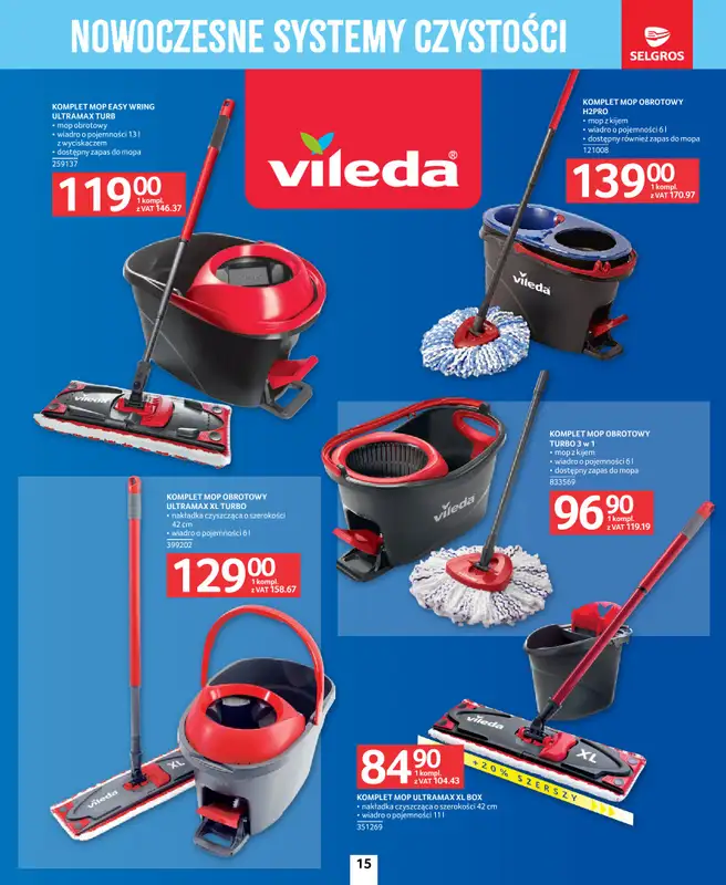 Selgros - gazetka promocyjna Katalog Sprzątanie od czwartku 26.03 do środy 08.04 - strona 15