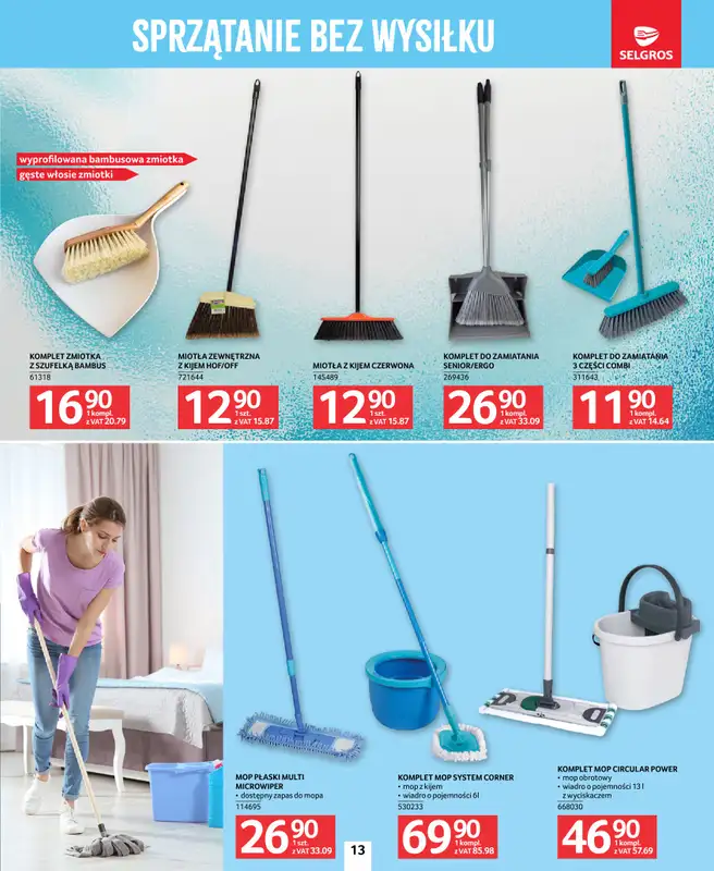 Selgros - gazetka promocyjna Katalog Sprzątanie od czwartku 26.03 do środy 08.04 - strona 13