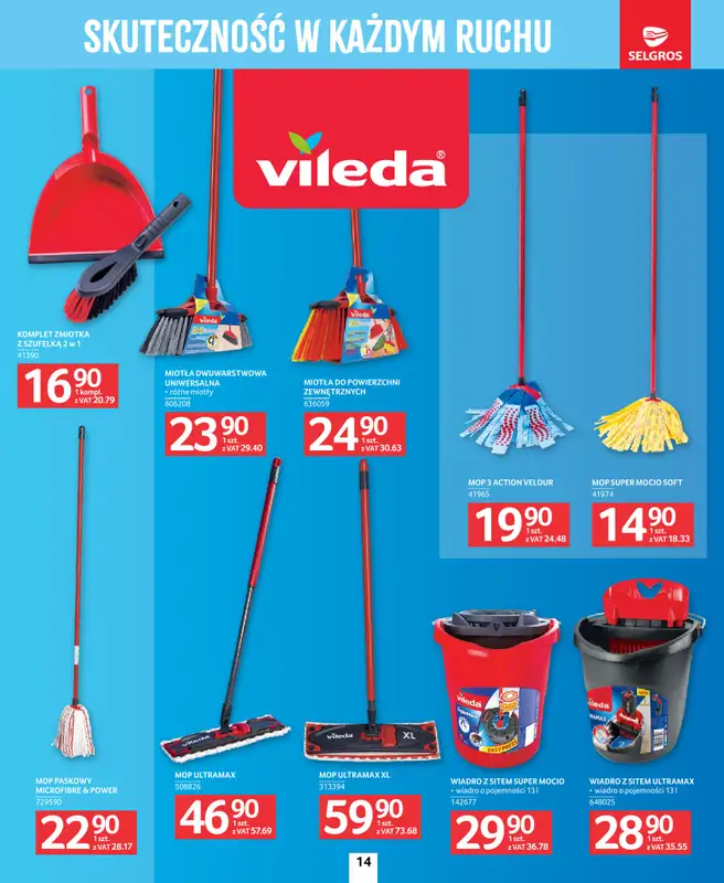 Selgros - gazetka promocyjna Katalog Sprzątanie od czwartku 26.03 do środy 08.04 - strona 14