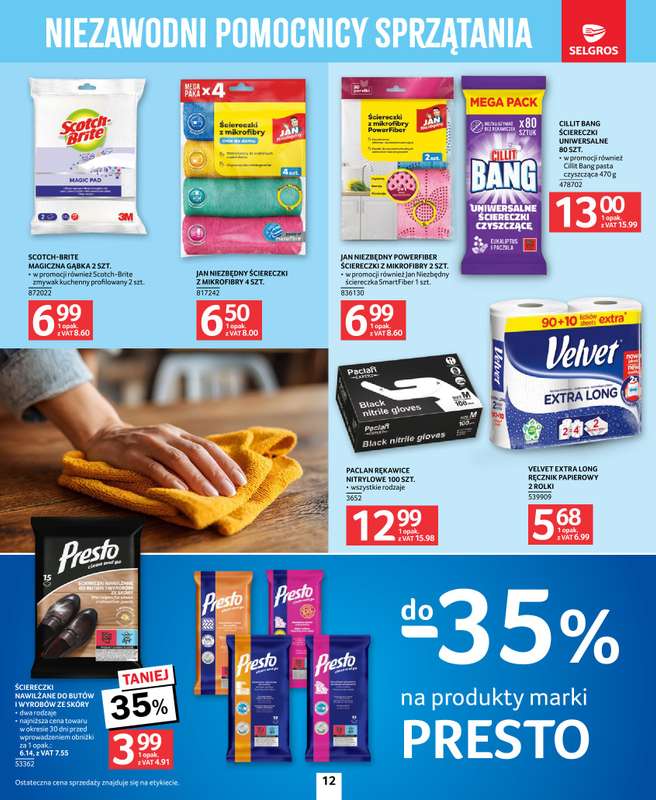 Selgros - gazetka promocyjna Katalog Sprzątanie od czwartku 26.03 do środy 08.04 - strona 12