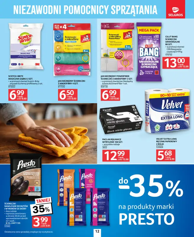 Selgros - gazetka promocyjna Katalog Sprzątanie od czwartku 26.03 do środy 08.04 - strona 12