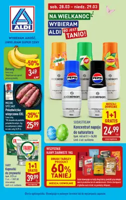 Aldi - gazetka promocyjna Tania sobota i niedziela w Aldi! od soboty 28.03 do niedzieli 29.03
