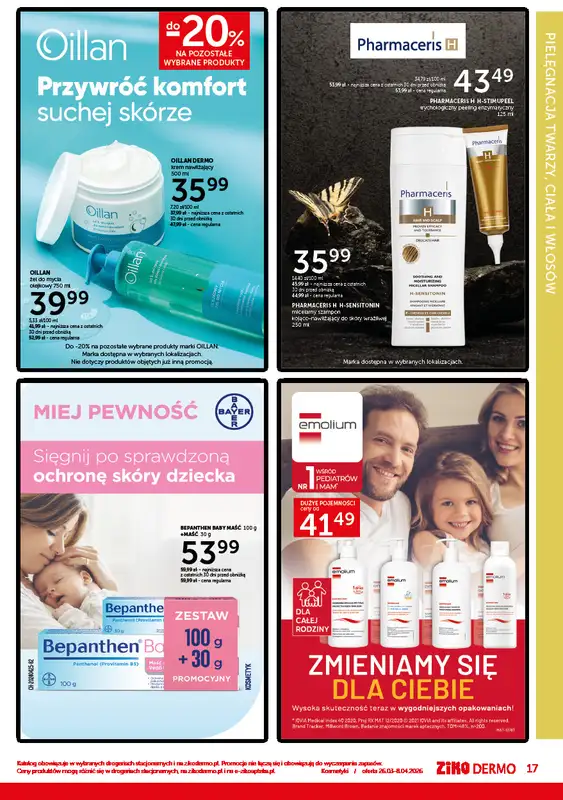 Ziko Dermo - gazetka promocyjna Gazetka Wiosenna odnowa skóry od czwartku 26.03 do środy 08.04 - strona 17