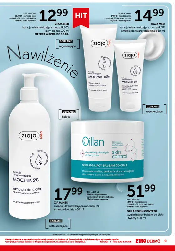 Ziko Dermo - gazetka promocyjna Gazetka Wiosenna odnowa skóry od czwartku 26.03 do środy 08.04 - strona 9