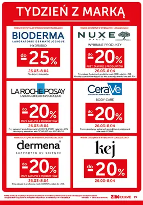 Ziko Dermo - gazetka promocyjna Gazetka Wiosenna odnowa skóry od czwartku 26.03 do środy 08.04 - strona 19