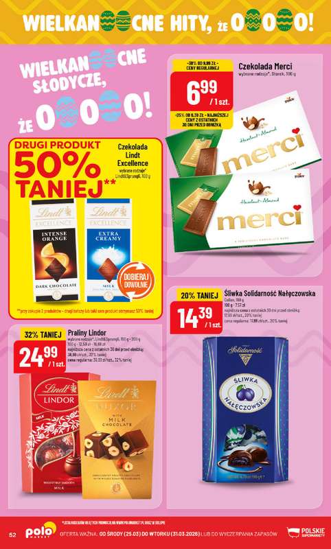 POLOmarket - gazetka promocyjna Gazetka od środy 25.03 do wtorku 31.03 - strona 52