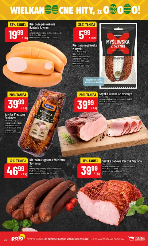POLOmarket - gazetka promocyjna Gazetka od środy 25.03 do wtorku 31.03 - strona 32