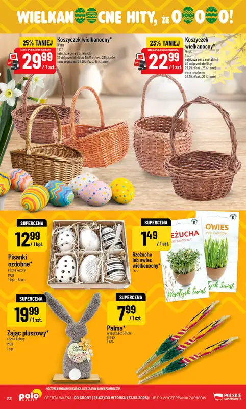 POLOmarket - gazetka promocyjna Gazetka od środy 25.03 do wtorku 31.03 - strona 72